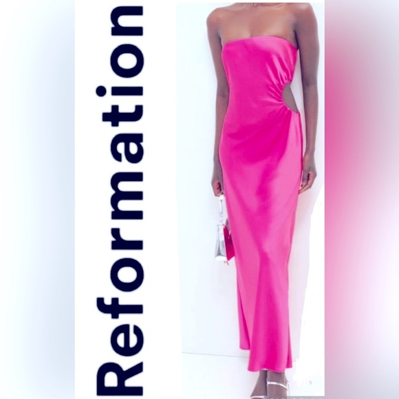 - Reformation Neveah Flambé dress- size M - Picture 1 of 12